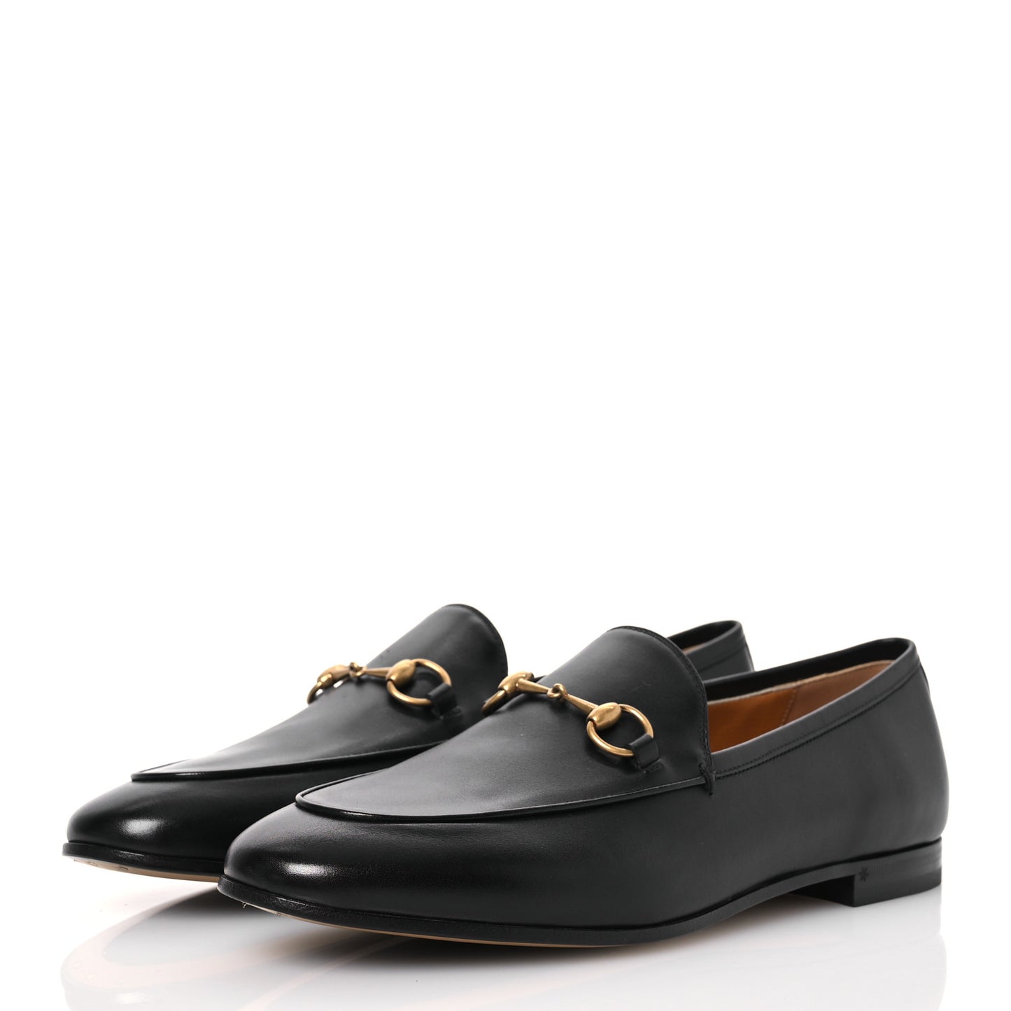 Calfskin Horsebit Womens Jordaan Loafers 39.5 Black