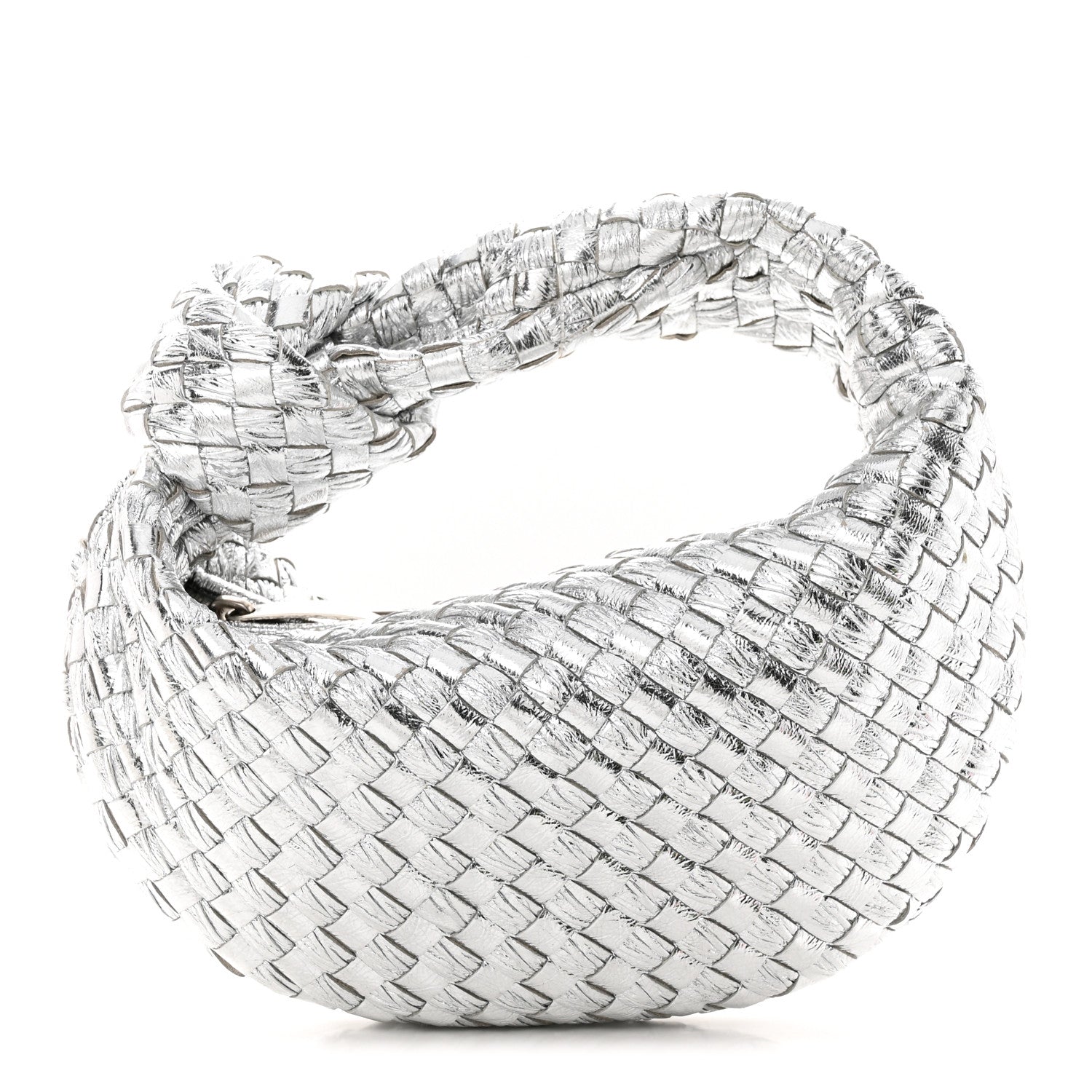 Bottega Veneta Metallic Nappa Intrecciato Mini Jodie Silver 1 of 10