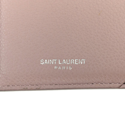 Saint Laurent Grained Calfskin 5 Fragments Zip Pouch Card Holder Nude 6 of 8
