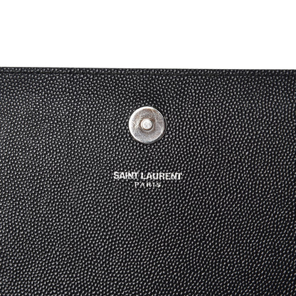 Saint Laurent Grain De Poudre Classic Monogram Kate Clutch Black 6 of 9