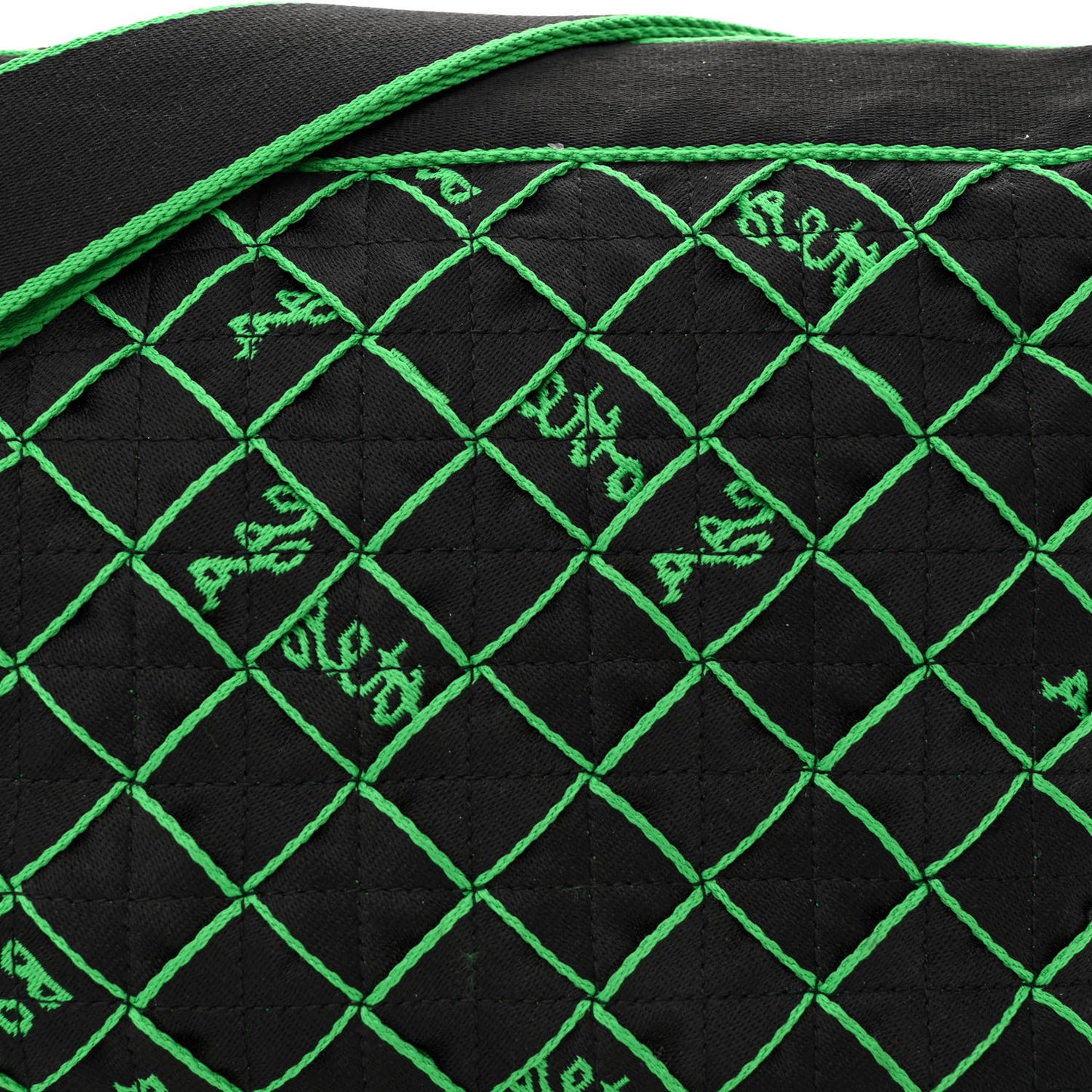 Webbing Shoulder Bag Black Green