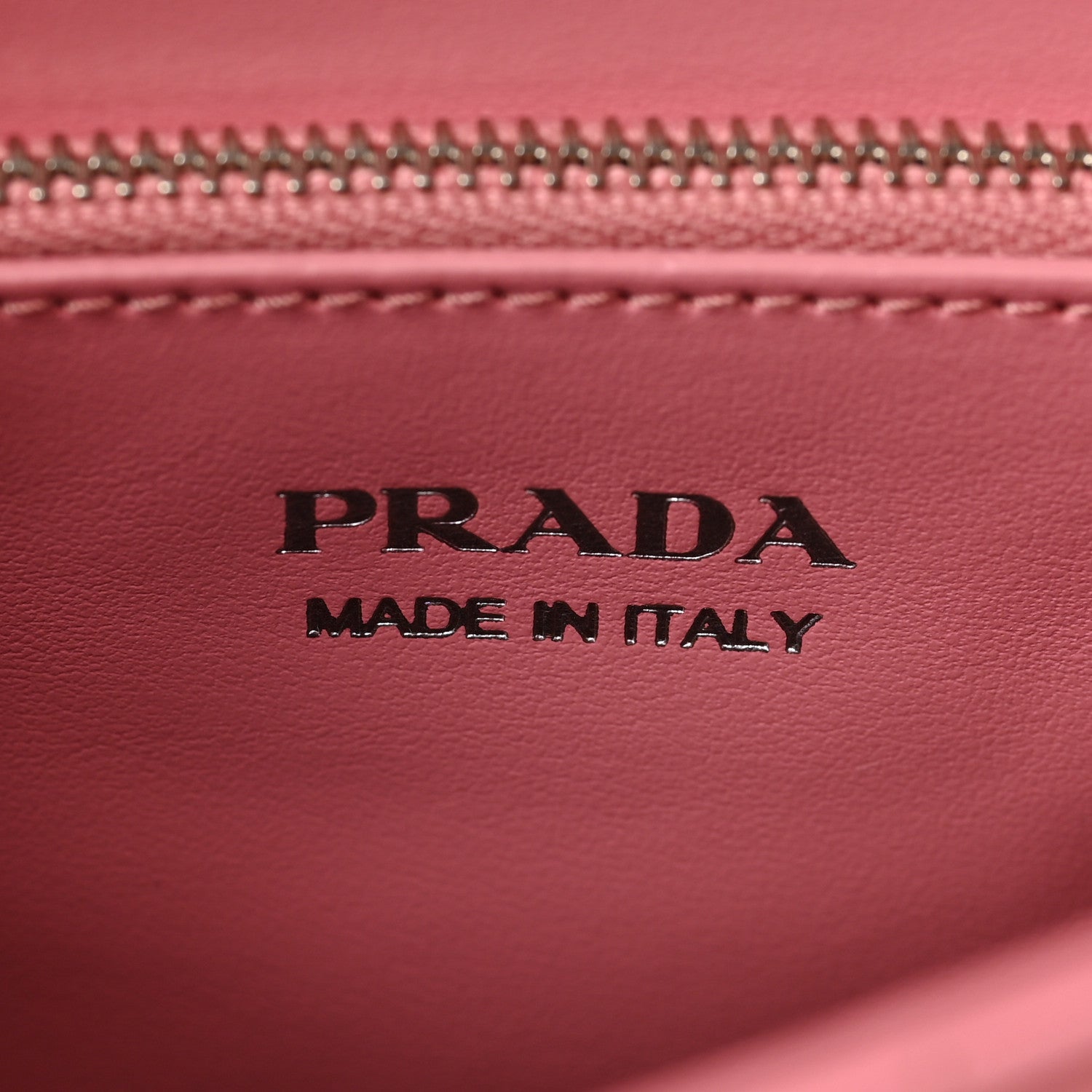Prada Soft Calfskin Impunture Diagramme Flap Top Handle Bag Begonia 5 of 8