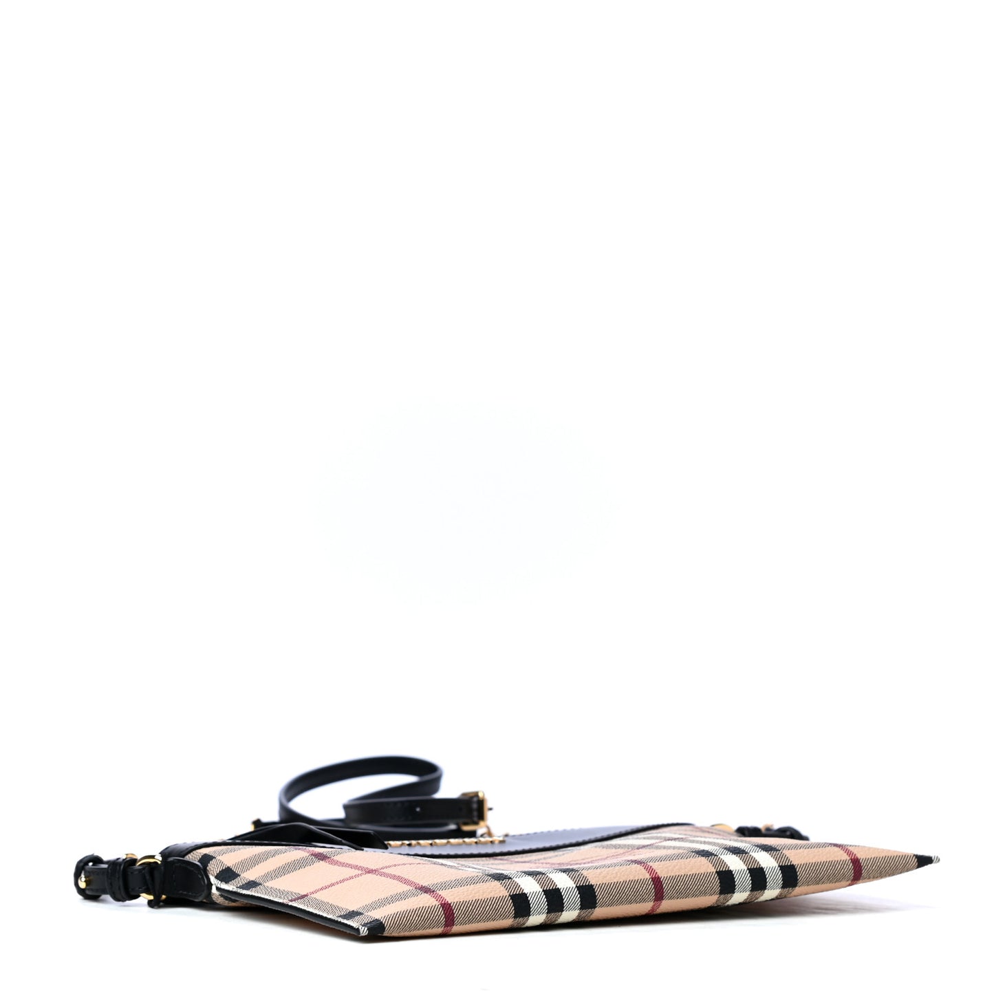 Haymarket Check Peyton Crossbody Clutch Bag Black