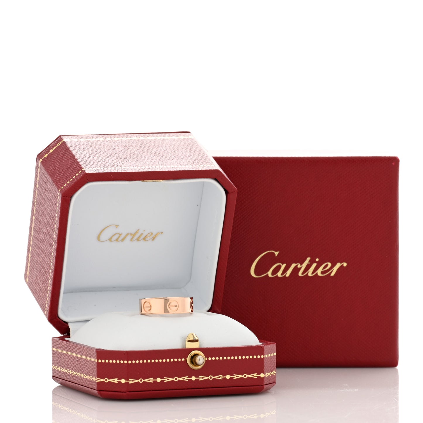 18K Pink Gold 5.5mm LOVE Ring 51 5.75