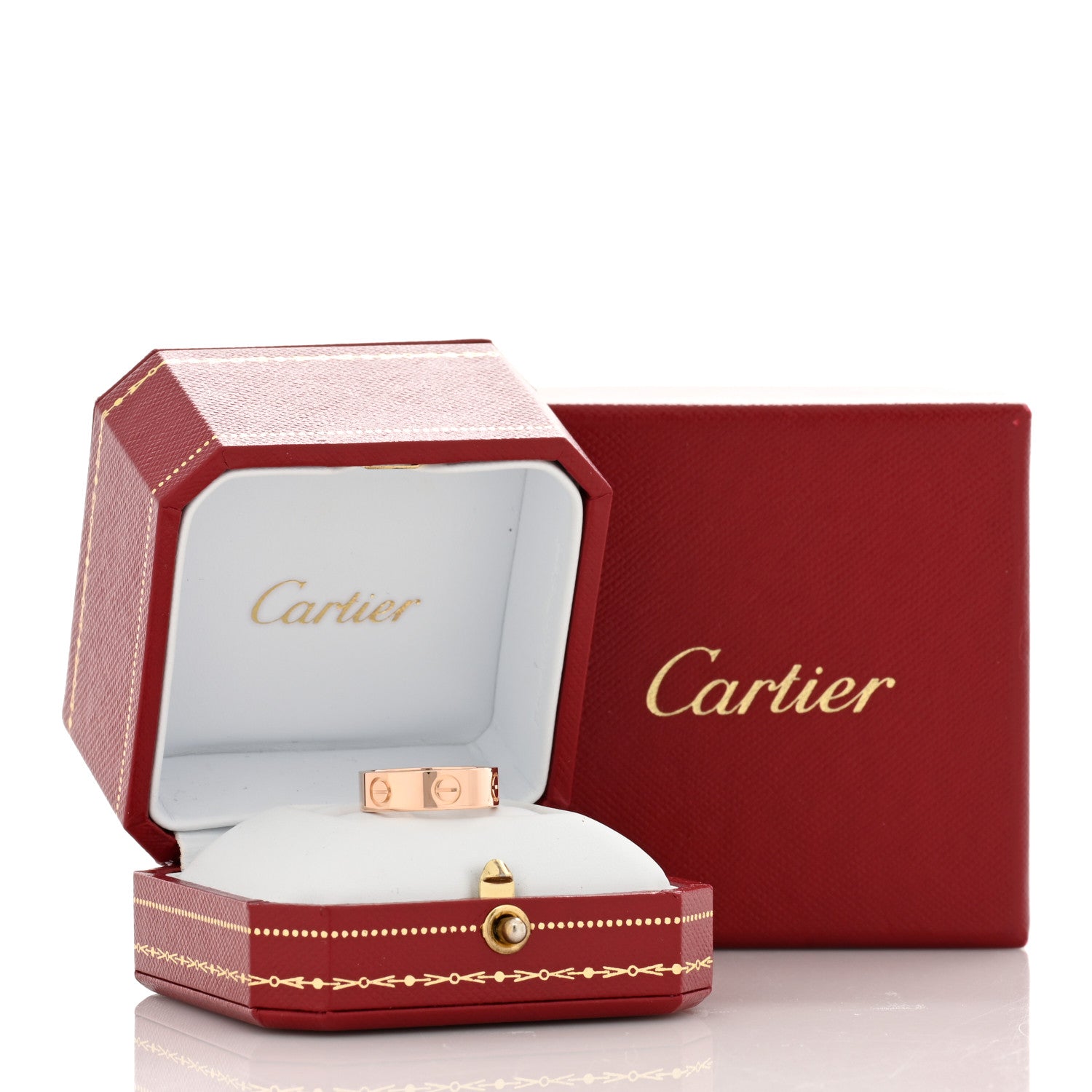 Cartier 18K Pink Gold 5.5mm LOVE Ring 51 5.75 5 of 5