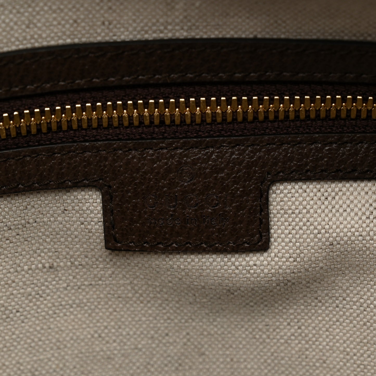 Monogram Jumbo GG Textured Dollar Calfskin Web Maxi Duffle Bag Camel Ebony