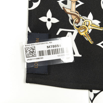 Louis Vuitton Silk Monogram Confidential Bandeau Black 3 of 3