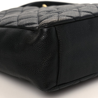 Chanel Caviar Quilted Petit Shopping Tote PST Black 8 of 9