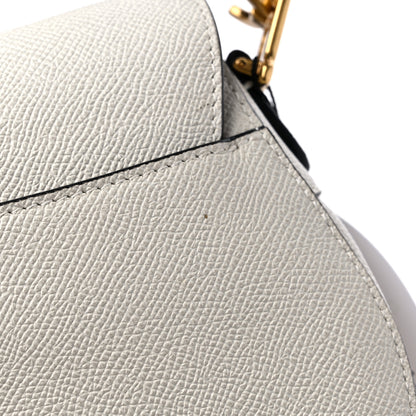 Christian Dior Grained Calfskin Mini Saddle Bag White 9 of 9