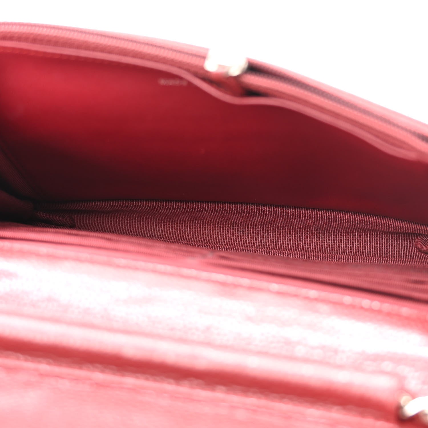 Chanel Caviar Quilted Wallet on Chain WOC Burgundy 5 of 11