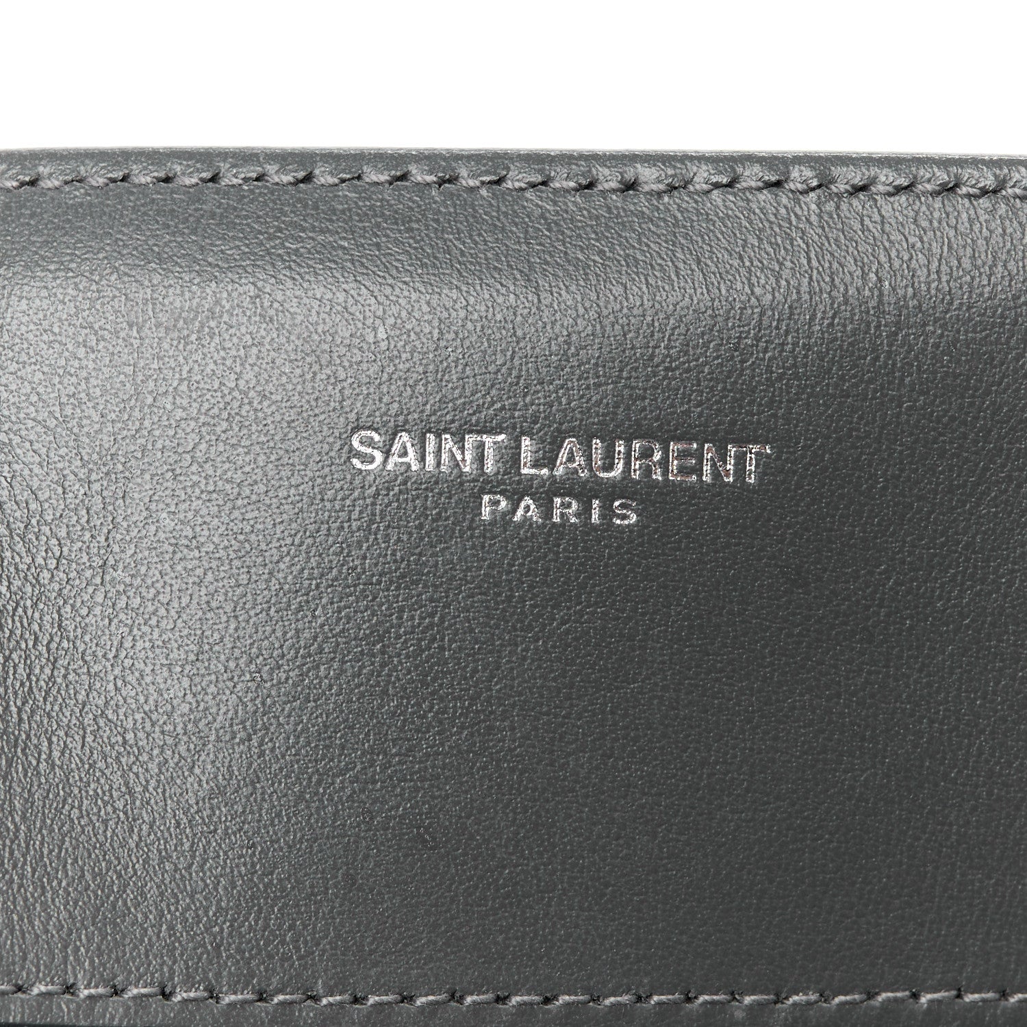 Saint Laurent Calfskin Y Quilted Monogram Large Loulou Shopper Fog 10 of 14