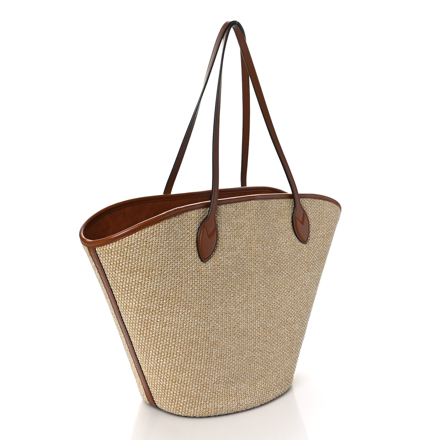 Raffia Saint Jacques Tote Caramel
