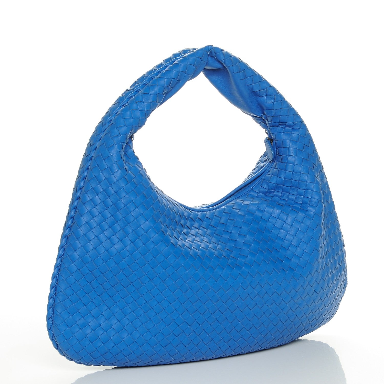 Bottega Veneta Nappa Intrecciato Large Veneta Hobo Cobalt 3 of 5