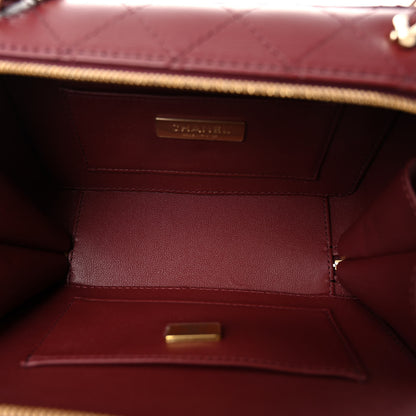 Chanel Lambskin Quilted Coco Click Bag Burgundy 5 of 11