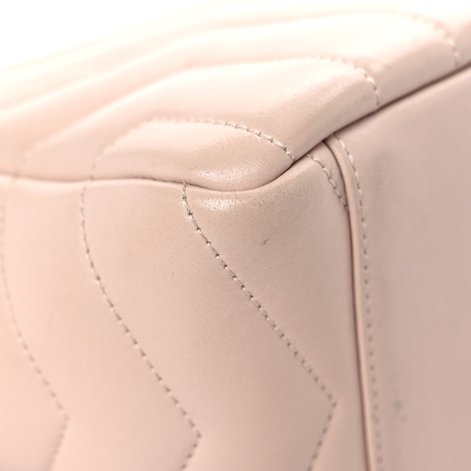 Saint Laurent Calfskin Y Quilted Monogram Small Loulou Bowling Bag Nude Powder 8 of 14