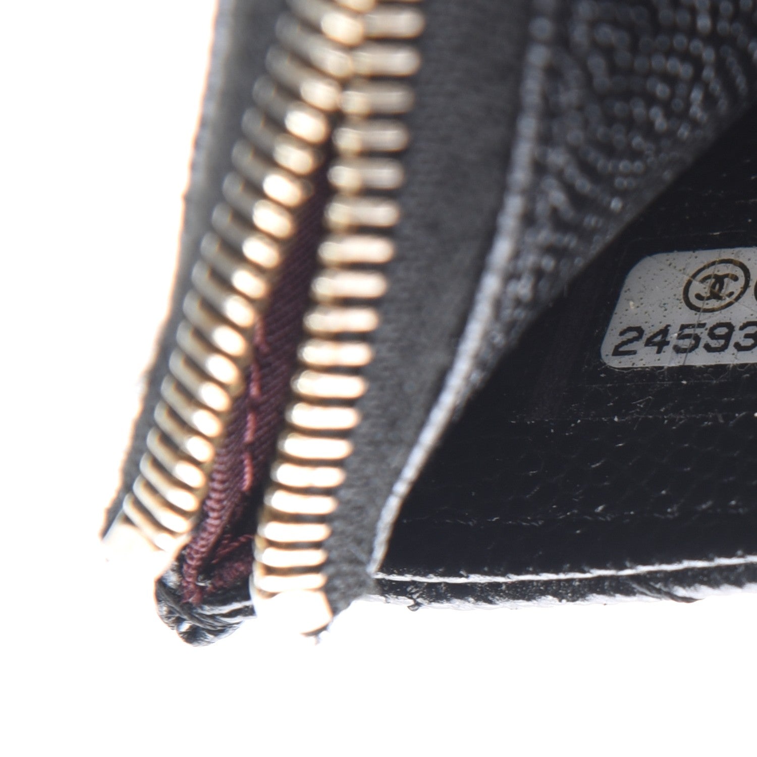 Chanel Caviar Quilted Classic Zip Pouch Black 7 of 8