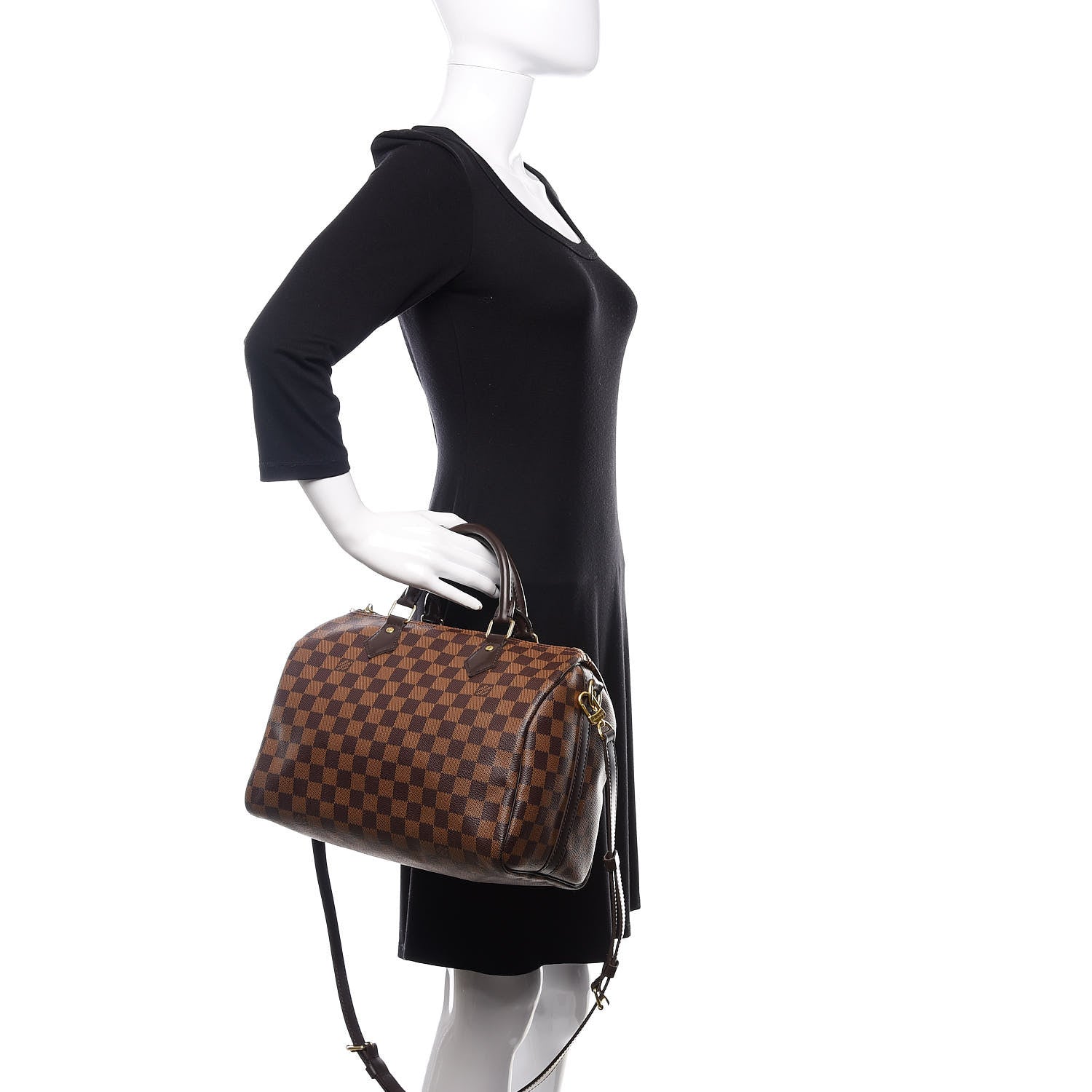 Louis Vuitton Damier Ebene Speedy Bandouliere 30 3 of 11