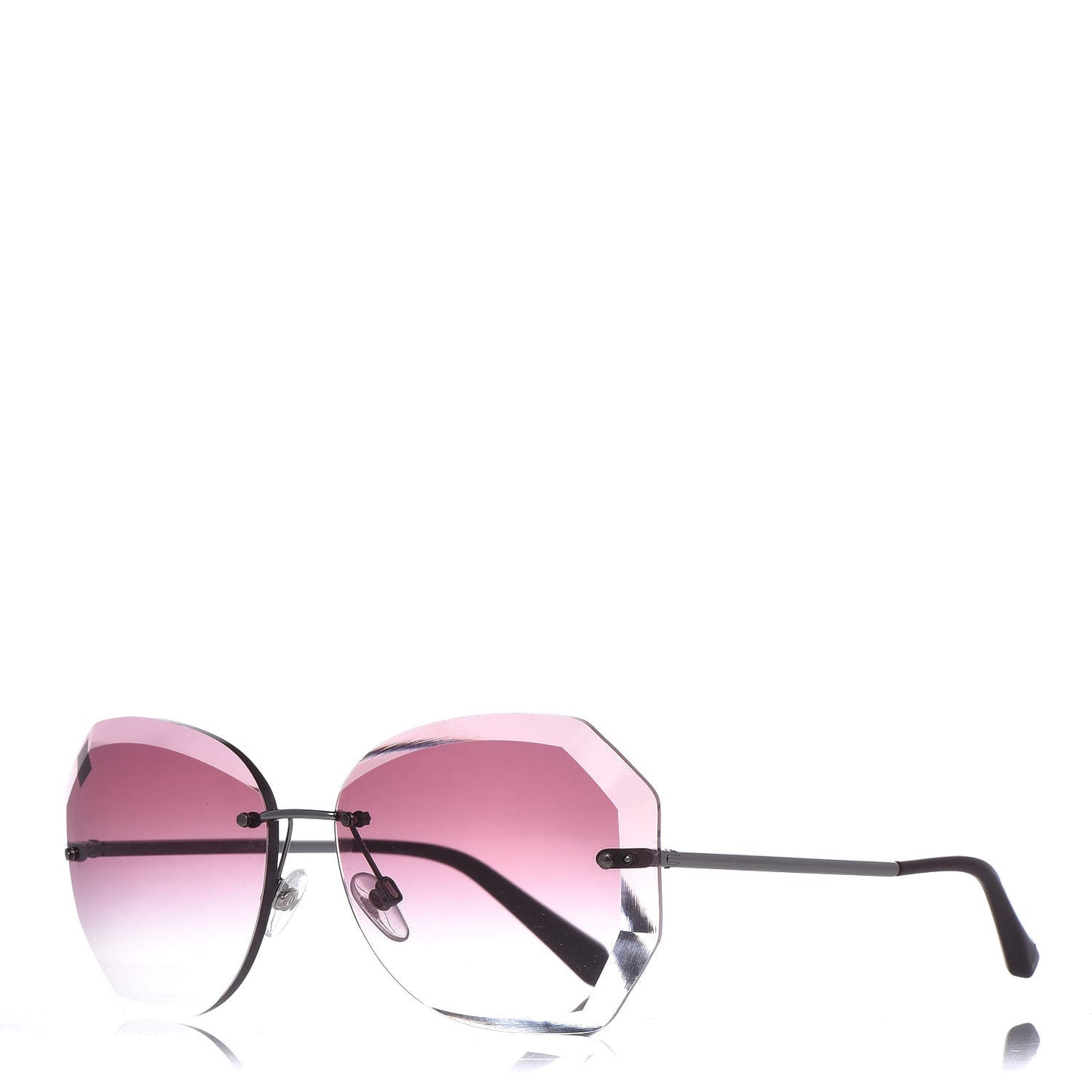 Metal Spring Round Sunglasses 4220 Pink