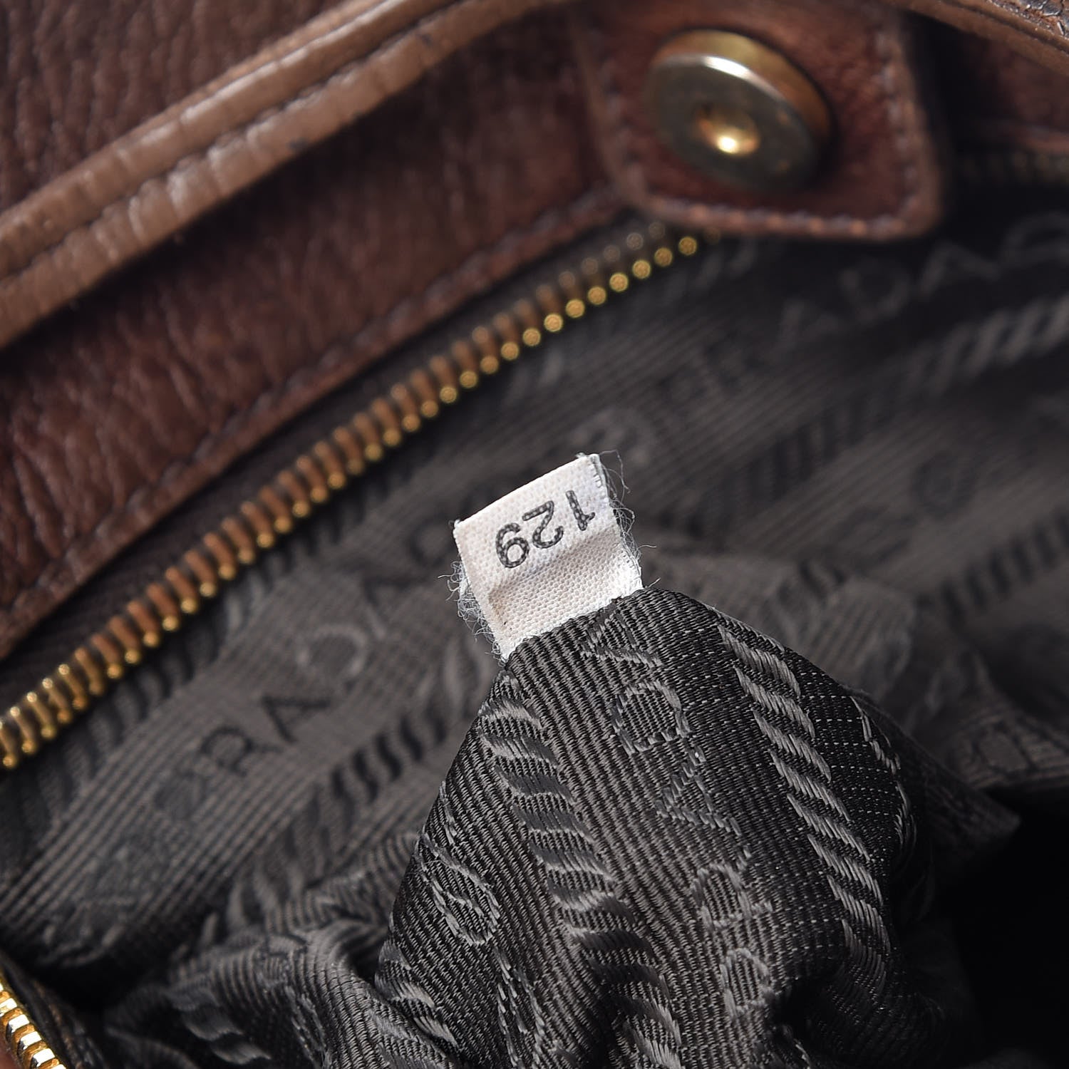 Prada Vitello Daino Shoulder Bag Bruciato 7 of 22