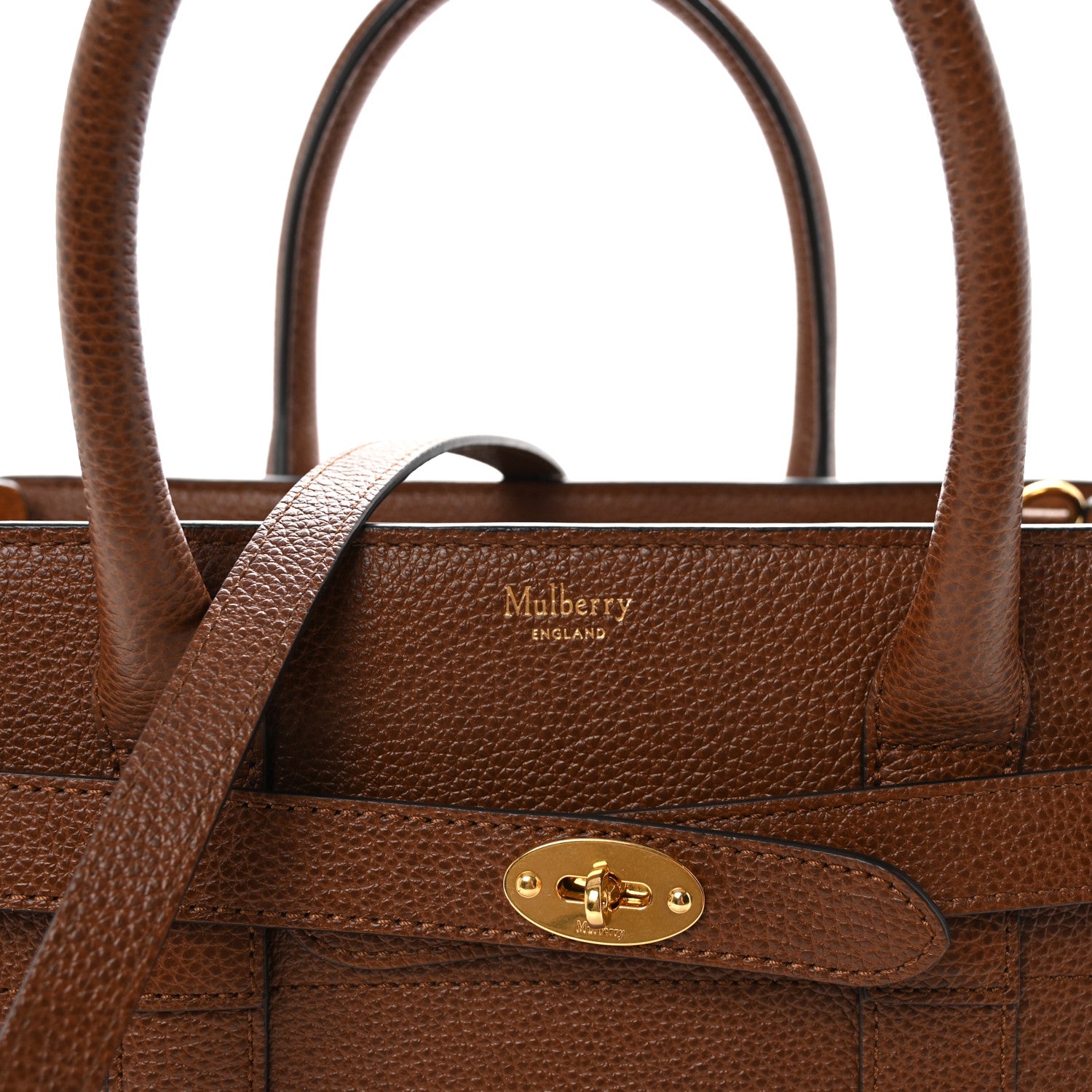Mulberry Grain Vegetable Tanned Calfskin Small Zipped Bayswater