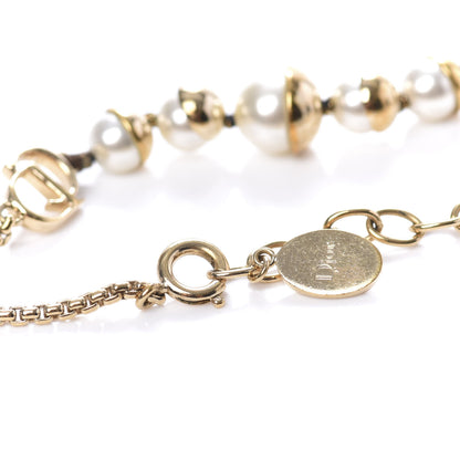 Christian Dior Pearl CD Logo Bracelet Gold 5 of 6