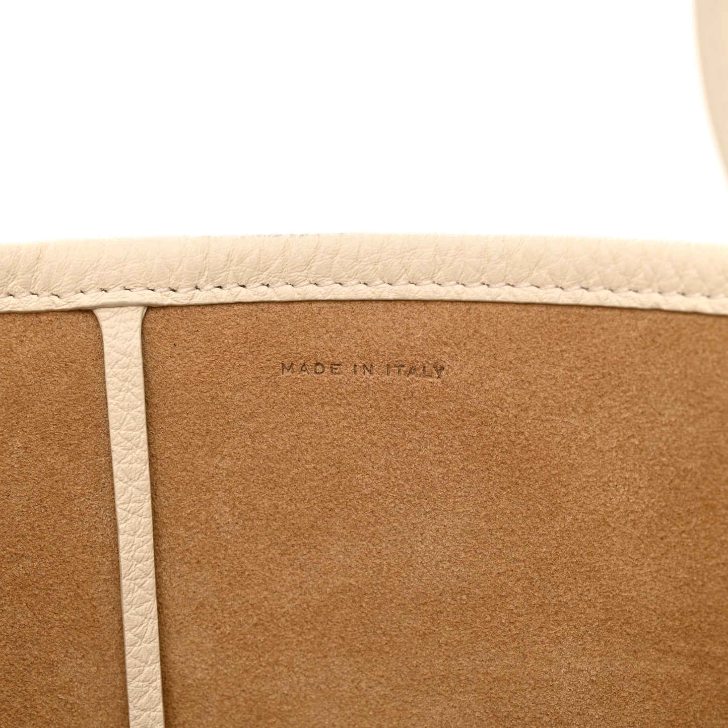 Grained Calfskin Medium N/S Park Tote Ivory