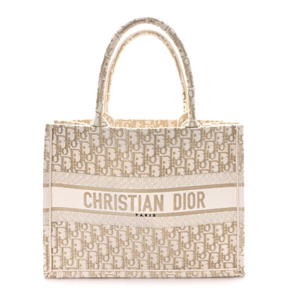 Christian Dior Oblique Medium Book Tote Gold Multicolor 1 of 10