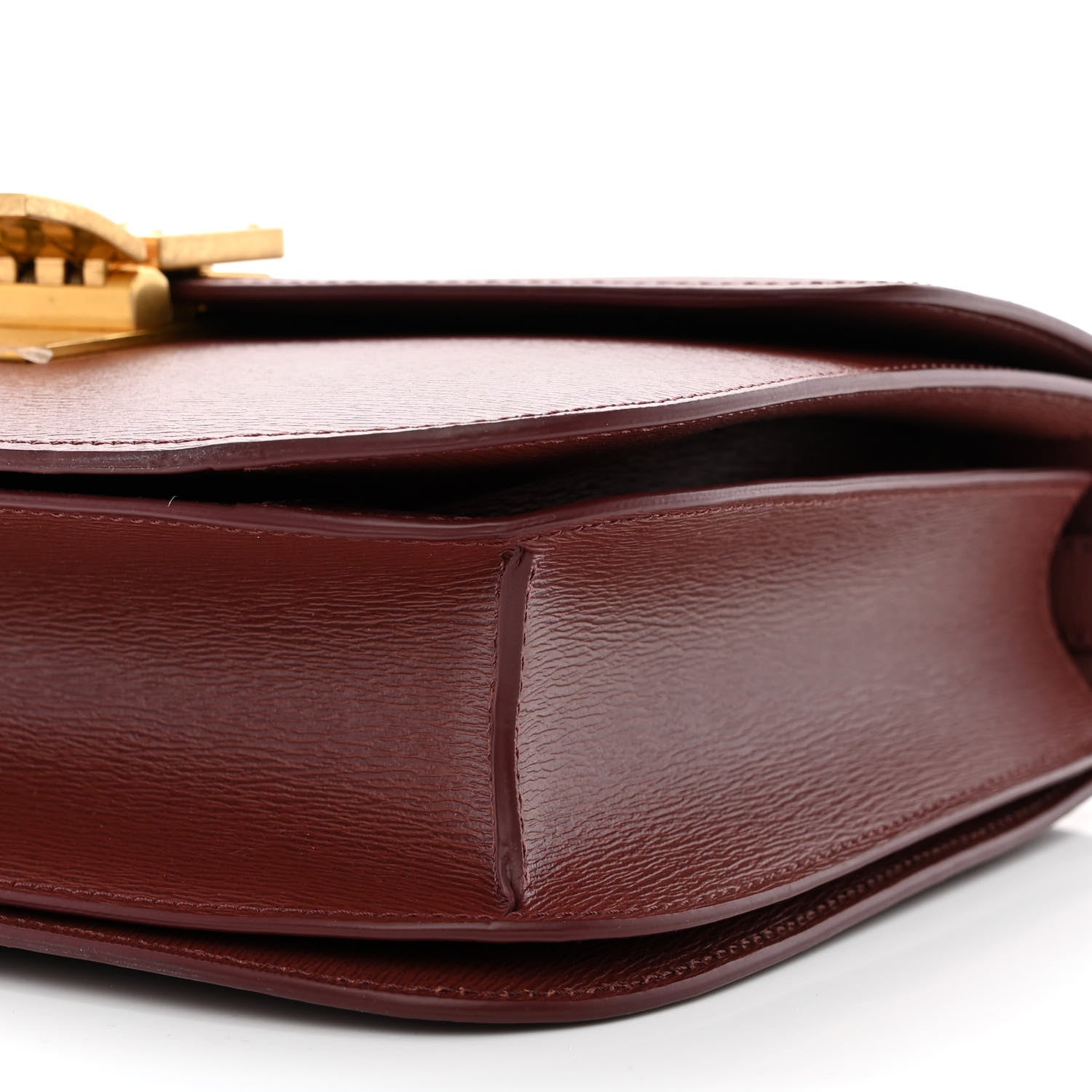 Celine Liege Calfskin Medium Classic Box Flap Bag Burgundy 11 of 11