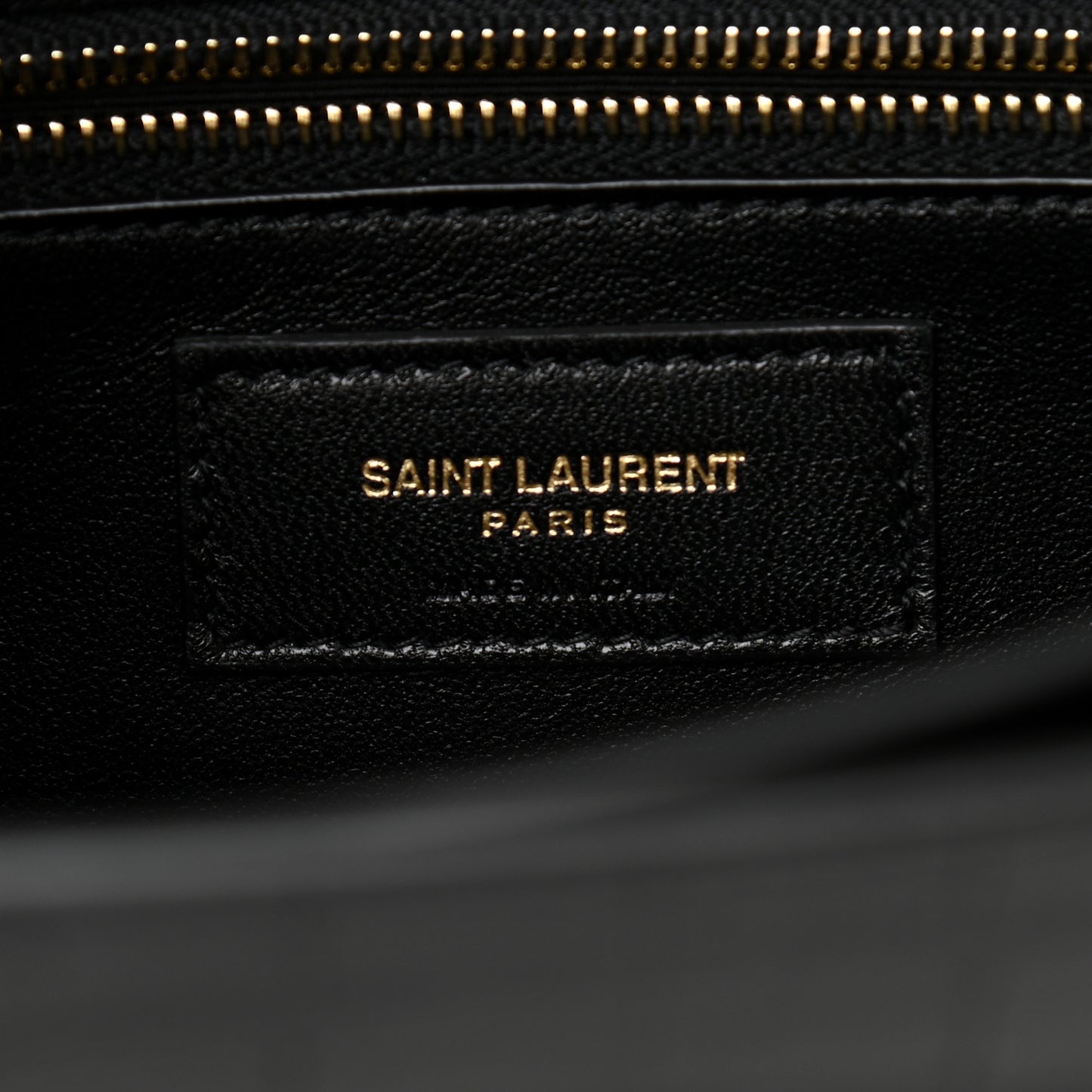 Calfskin Crocodile Embossed Gaby Satchel Black
