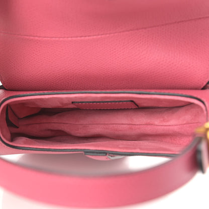 Christian Dior Grained Calfskin Mini Saddle Bag Dusty Pink 5 of 11