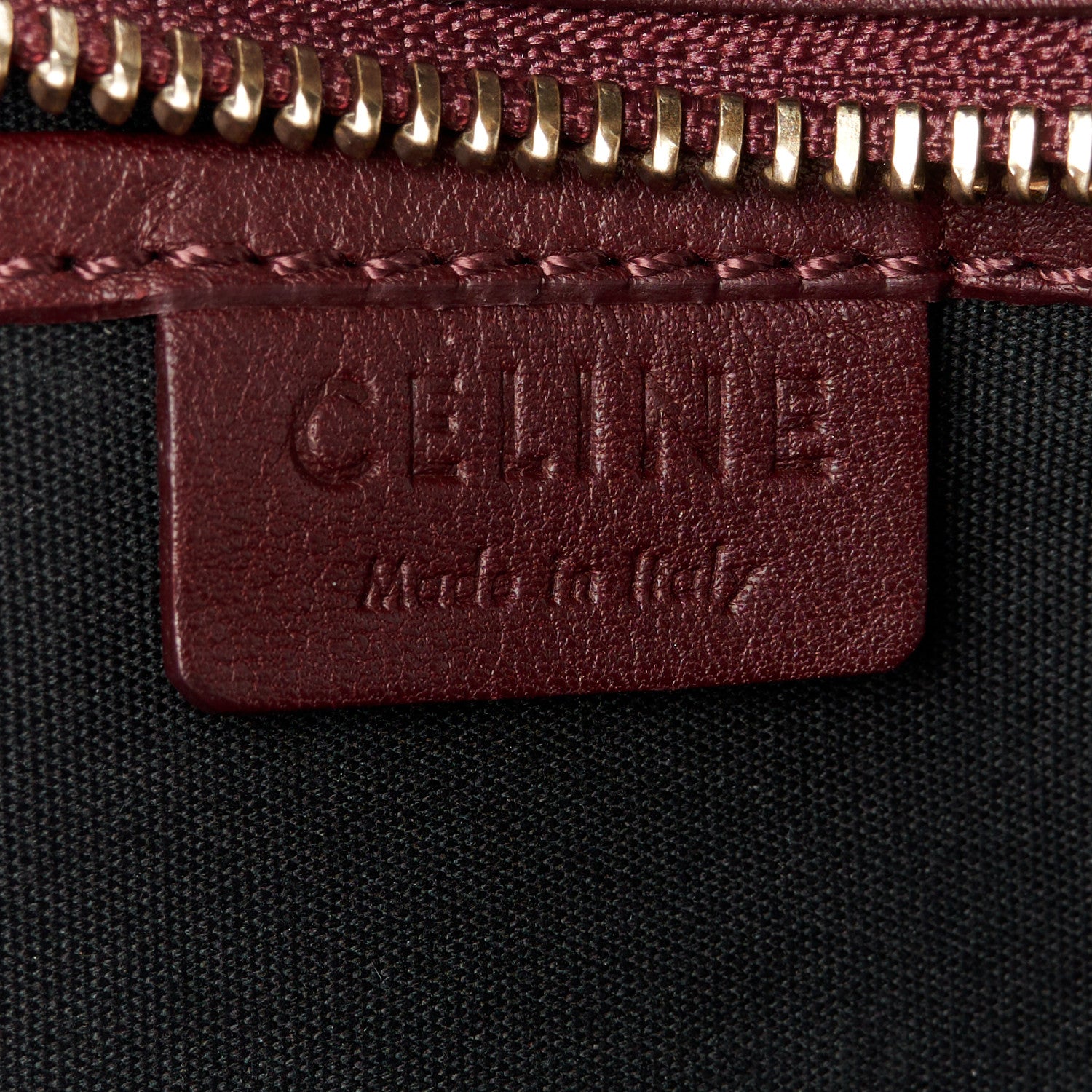 Celine Smooth Calfskin Nano Luggage Burgundy 6 of 9
