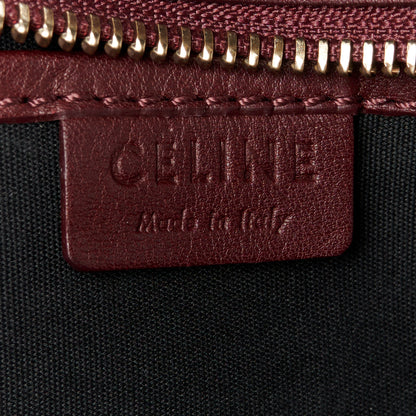 Celine Smooth Calfskin Nano Luggage Burgundy 6 of 9