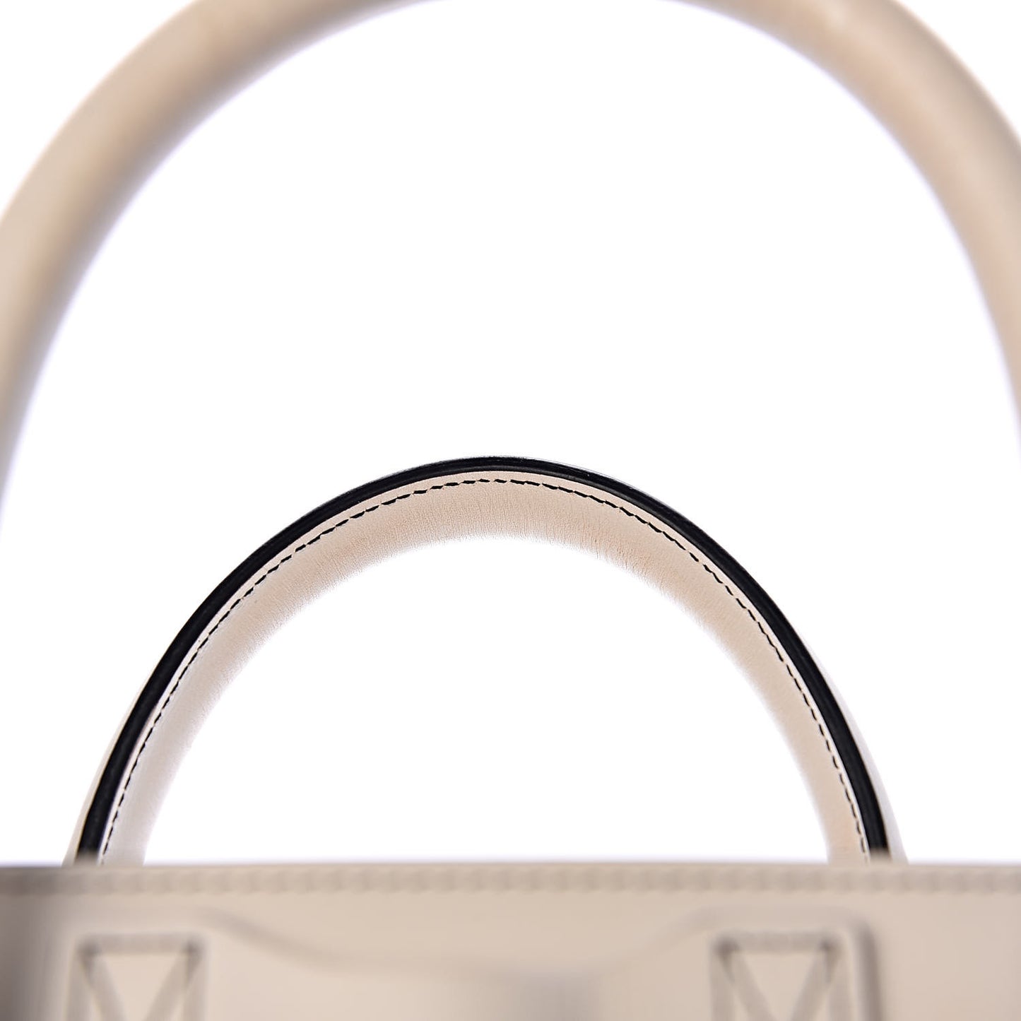 Satin Calfskin Micro Debossed Luggage White