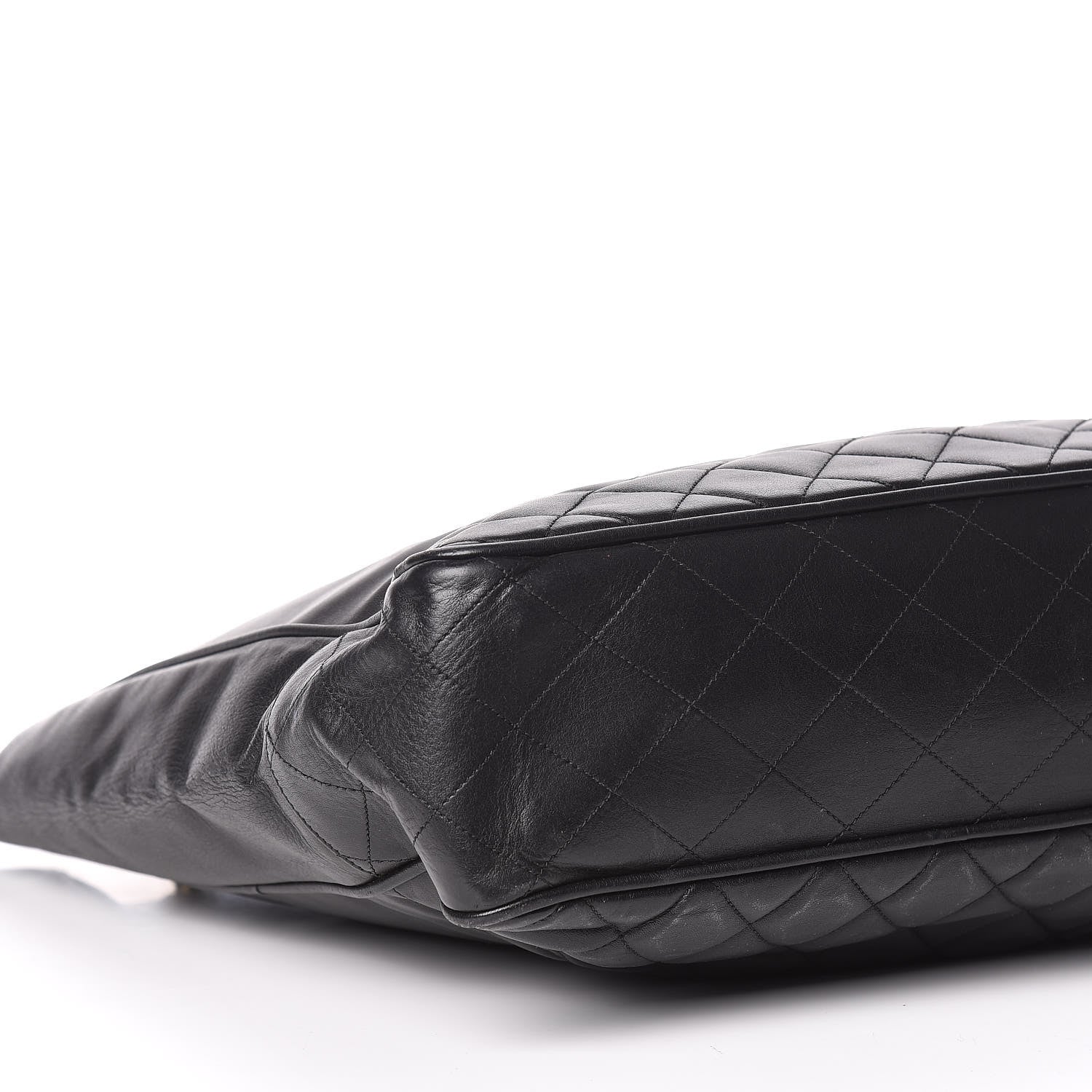 Chanel Lambskin Shopping Tote Black 5 of 12