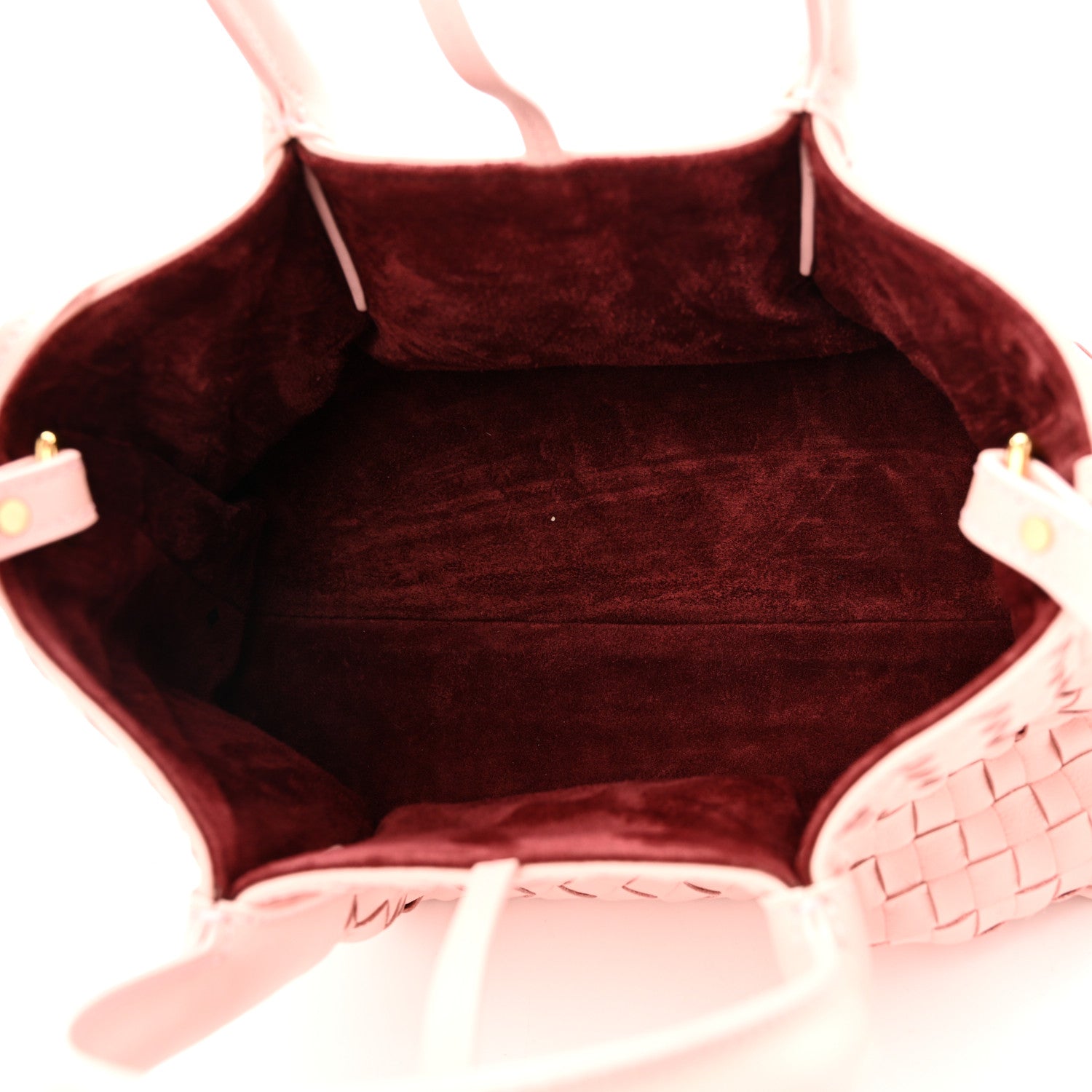 Bottega Veneta Calfskin Intrecciato Small Pinacoteca Tote Rose Barolo 6 of 10