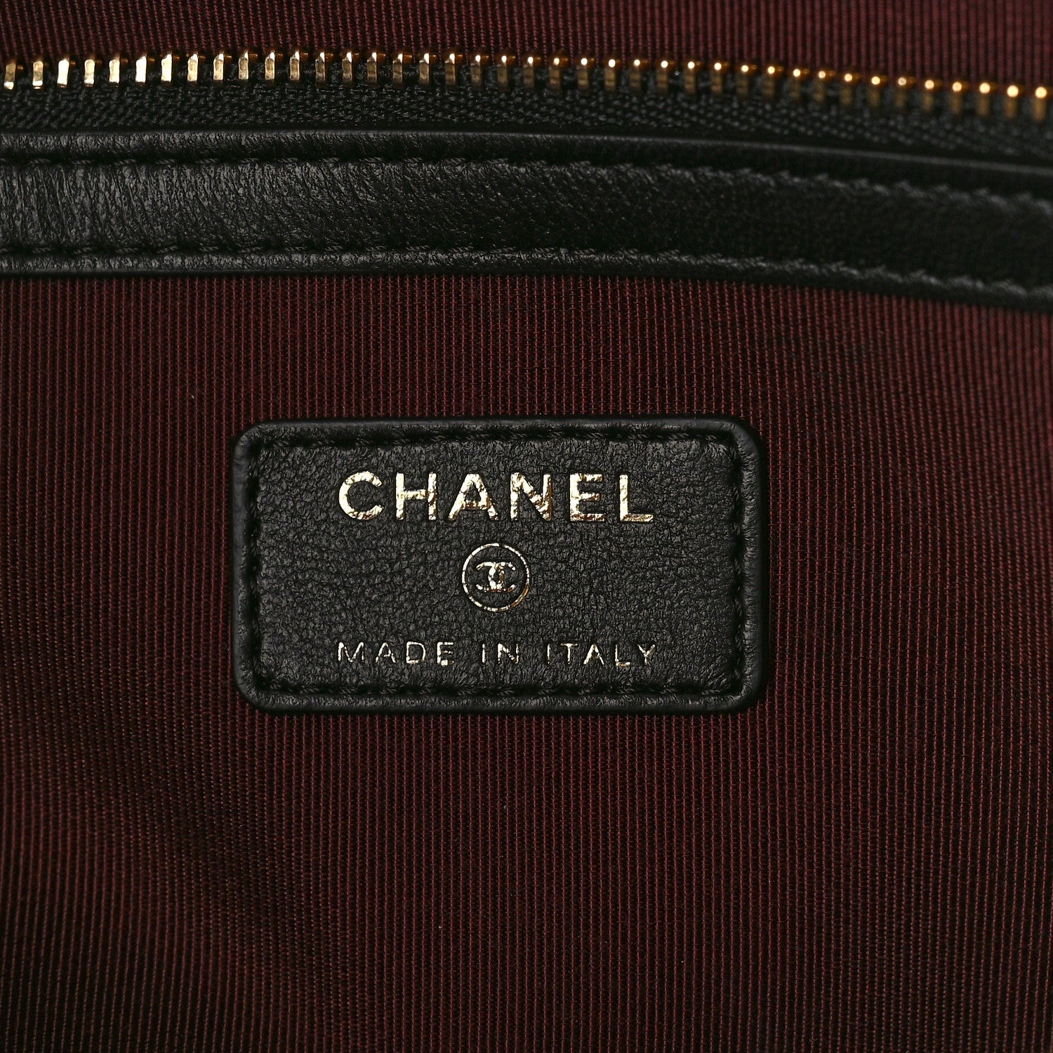 Chanel Lambskin Quilted Large Cosmetic Case Black 6 of 9