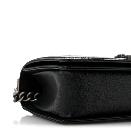 Chanel Caviar Quilted Medium Boy Flap Black 9 of 13