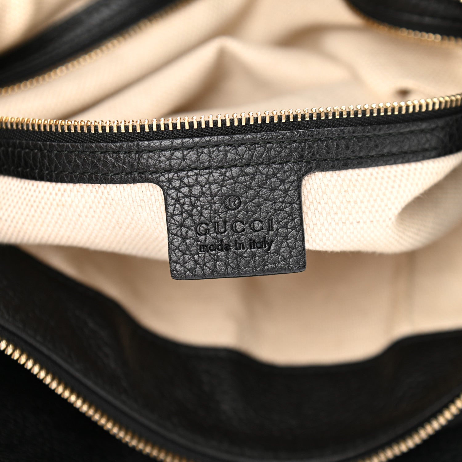 Gucci Pebbled Calfskin Large Soho Hobo Black 6 of 12