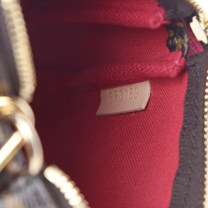 Louis Vuitton Monogram 2019 Christmas Animation Mini Courchevel Pochette Accessories Fuchsia 7 of 8