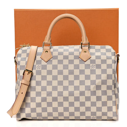 Louis Vuitton Damier Azur Speedy Bandouliere 30 6 of 6