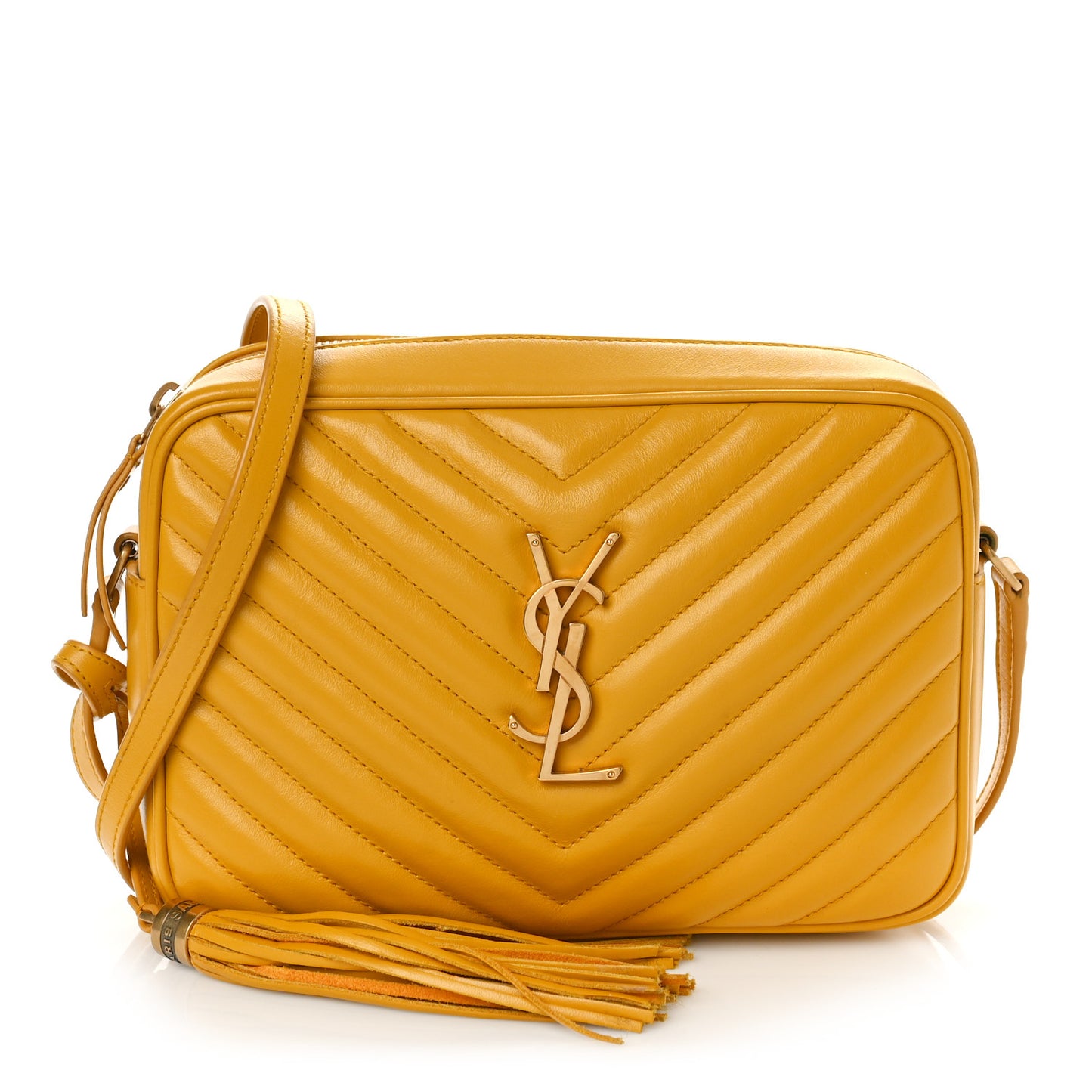 Calfskin Matelasse Monogram Lou Camera Bag Safran