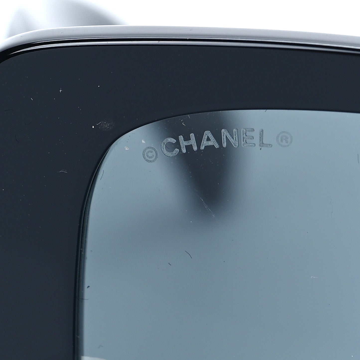 Acetate CC Logo Square Sunglasses 71472 Black