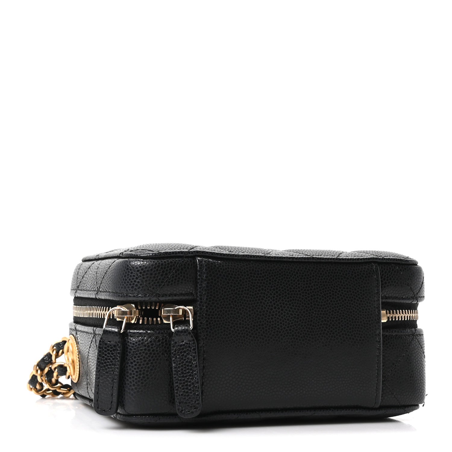 Chanel Caviar Quilted Twist Your Buttons Clutch With Chain Black 4 of 11