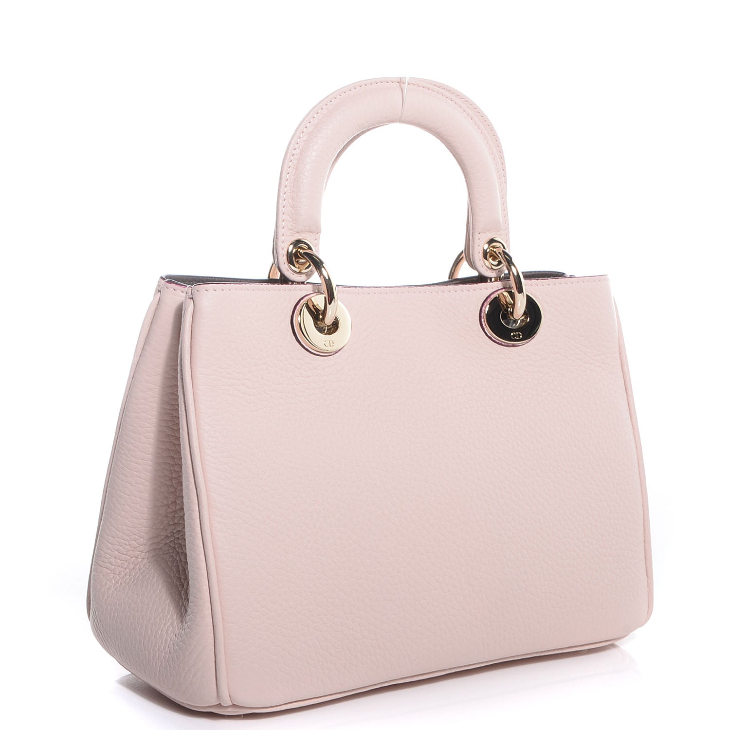 Christian Dior Bullcalf Small Diorissimo Tote Rose Poudre 4 of 13