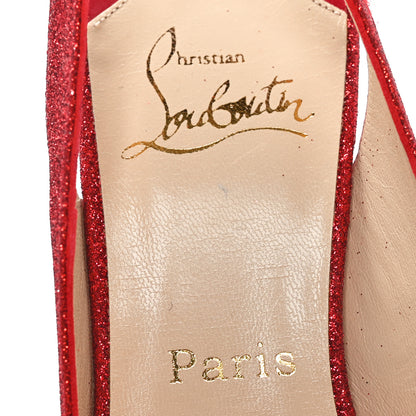 Christian Louboutin Glitter No Prive 120 Pumps 38.5 Red 15 of 15