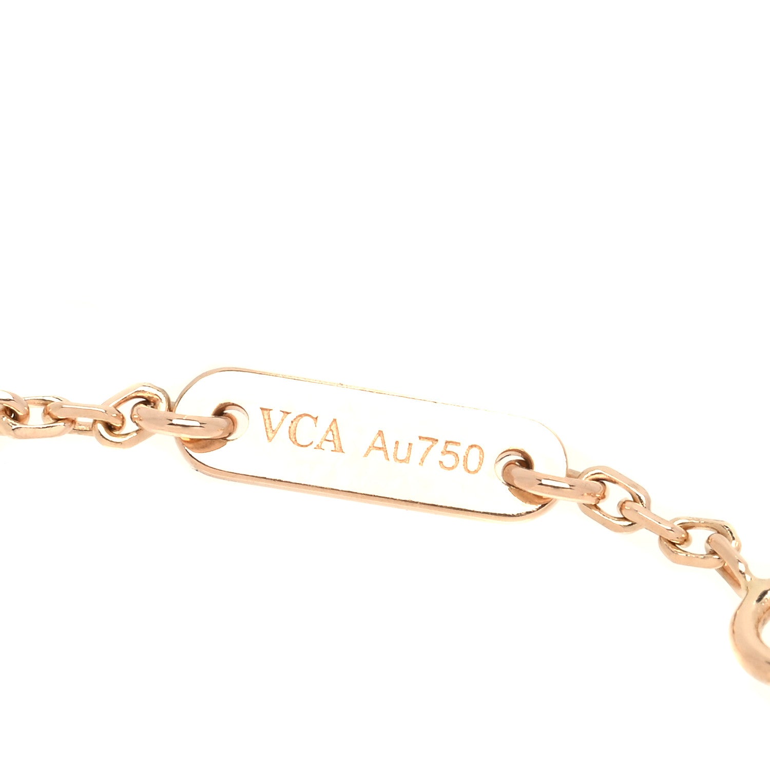 Van Cleef & Arpels 18K Rose Gold Carnelian Sweet Alhambra Bracelet 5 of 5