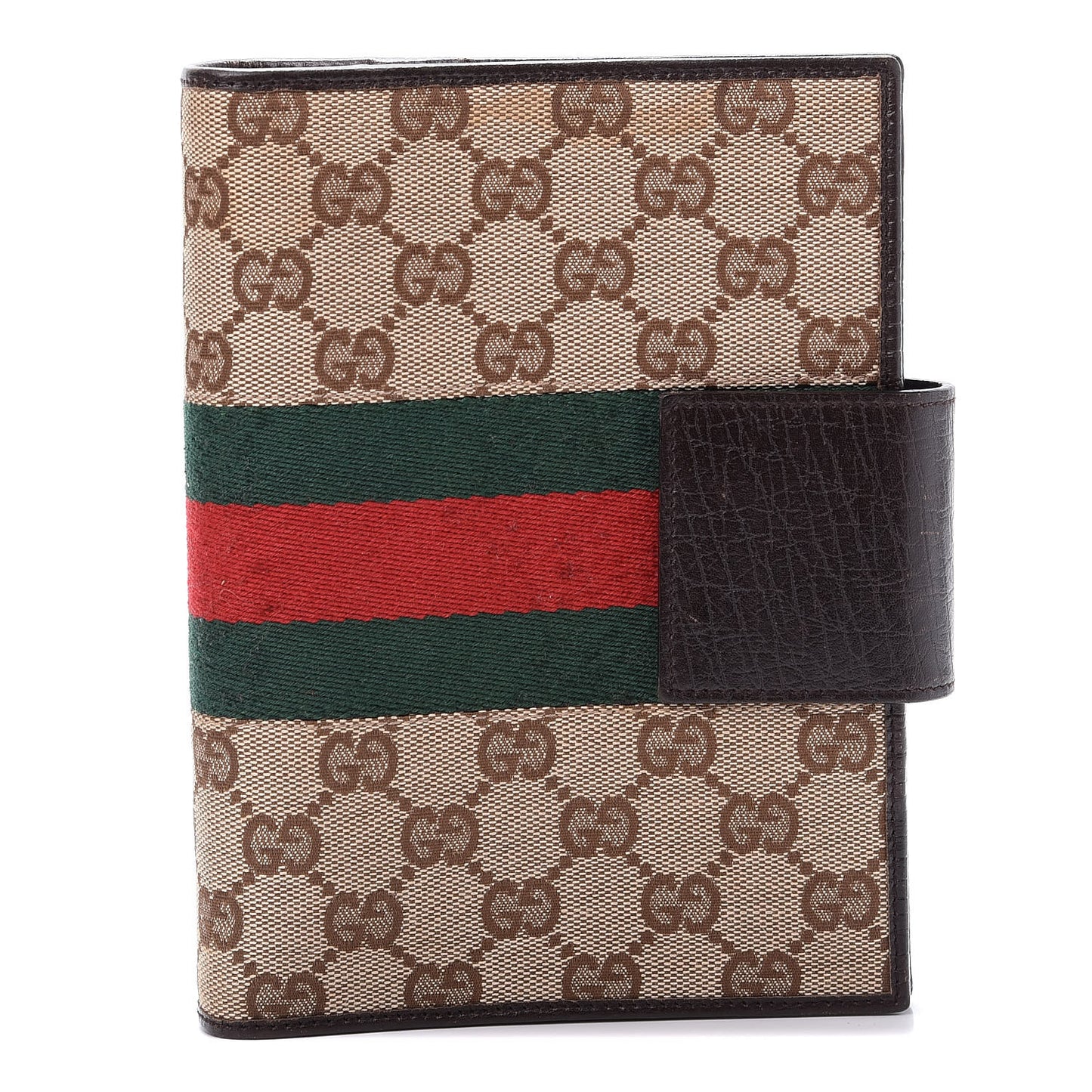 GG Monogram Web Agenda Brown