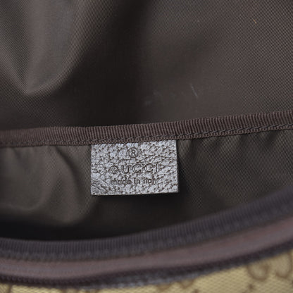 Gucci Monogram Natural Pigskin Large Diaper Bag Beige Ebony Cocoa Dark Chocolate 7 of 23