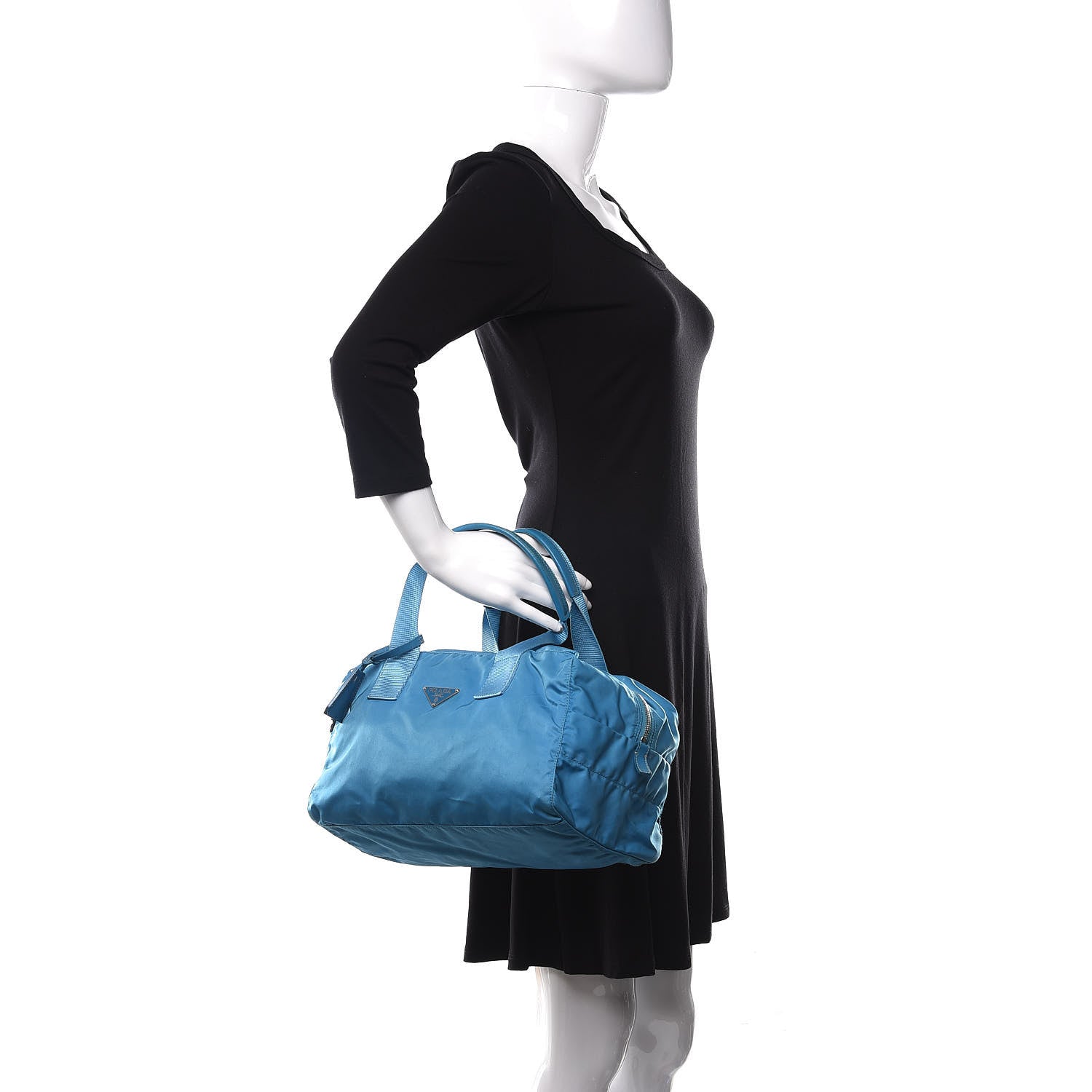 Prada Tessuto Nylon Bauletto Turchese 2 of 9