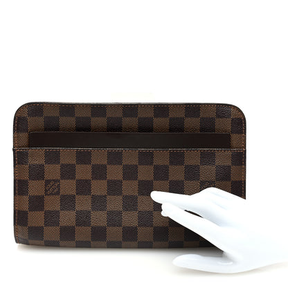 Louis Vuitton Damier Ebene Pochette Saint Louis Clutch 2 of 6